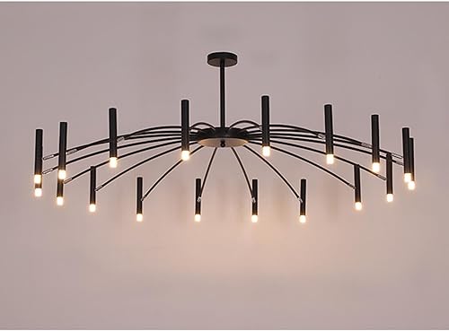 Miniatura 3 de Xuthusman Lámpara colgante de metal de 18 cabezales, lámpara de techo nórdica, decoración moderna