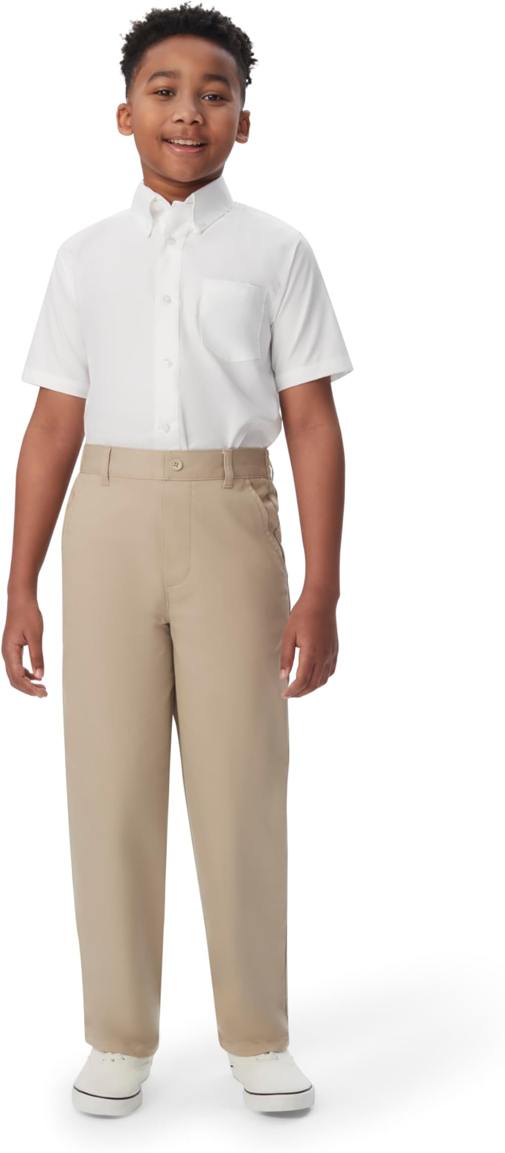 Boys Pull-On Relaxed Fit School Uniform Pant (Standard & Husky)