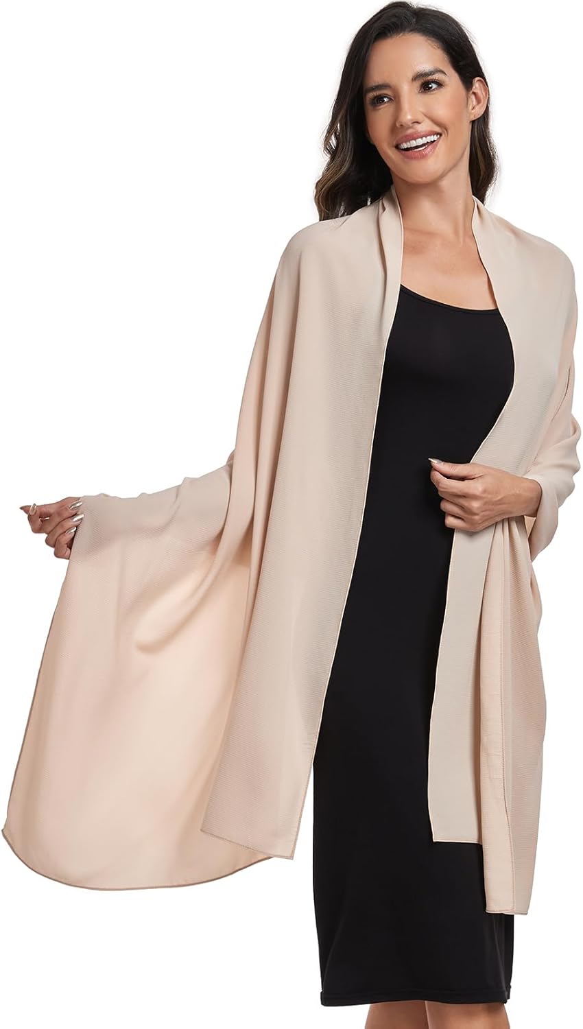 Chiffon Shawl and Wraps for Women Warm Scarves Wedding Evening Bridal Scarfs Pashmina Shawls - Image 2