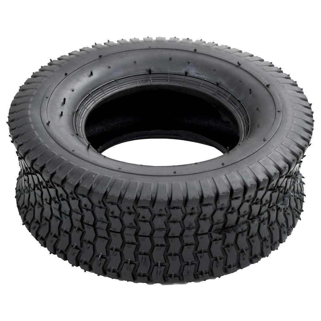 Opony do taczki 2 szt. 13x5.00-6 4PR gumowe opony zapasowe do wózka transportowego taczki czarne