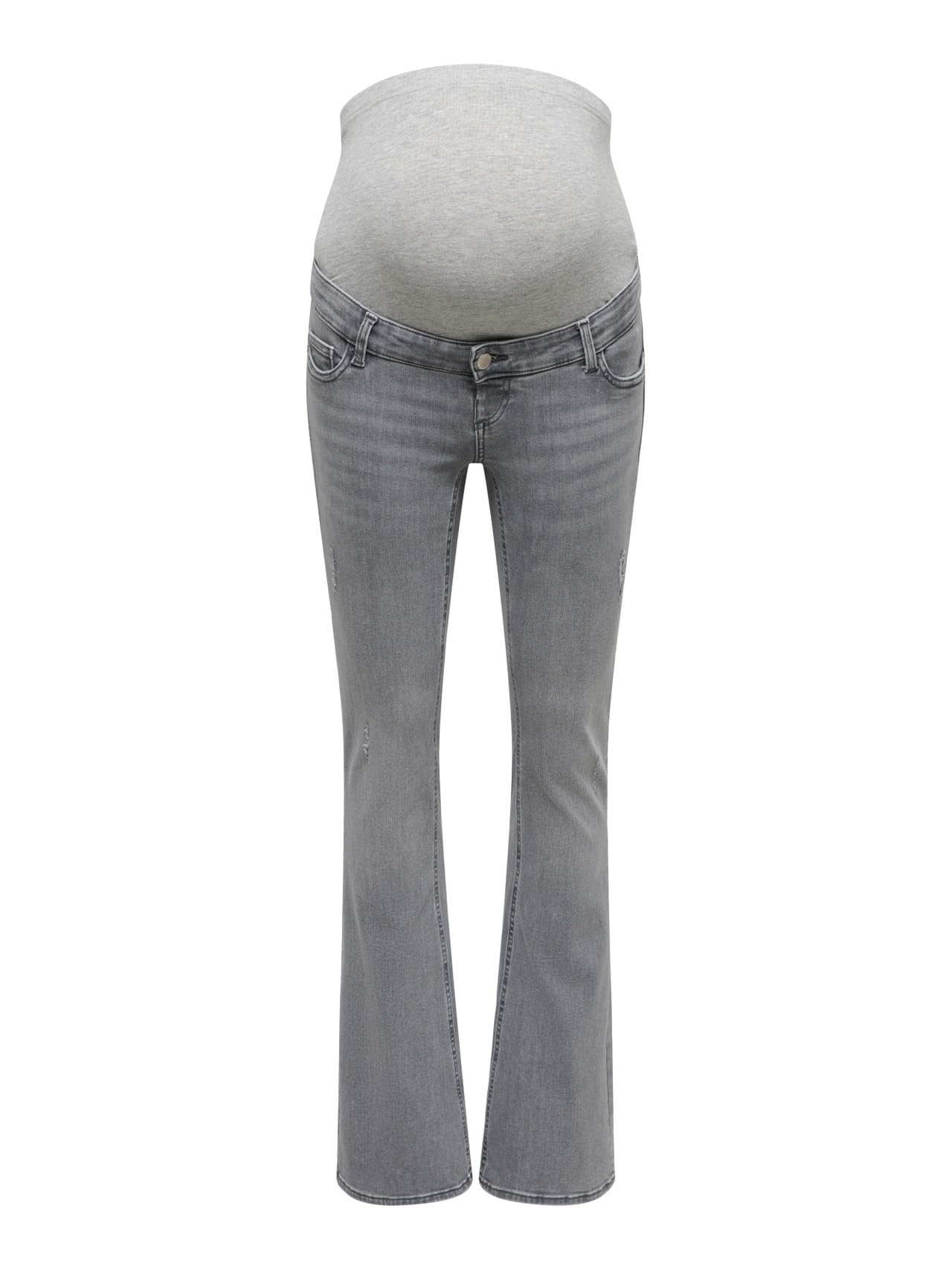 ONLY Damen Flared Fit Jeans Bein Mit Schlag Grau L/30