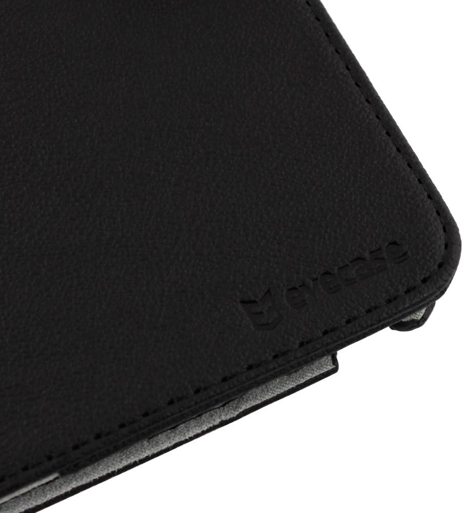 Evecase Leatherette Wallet Case with Stand and Card Slots for Samsung Galaxy Note 2 II N7100 - Black