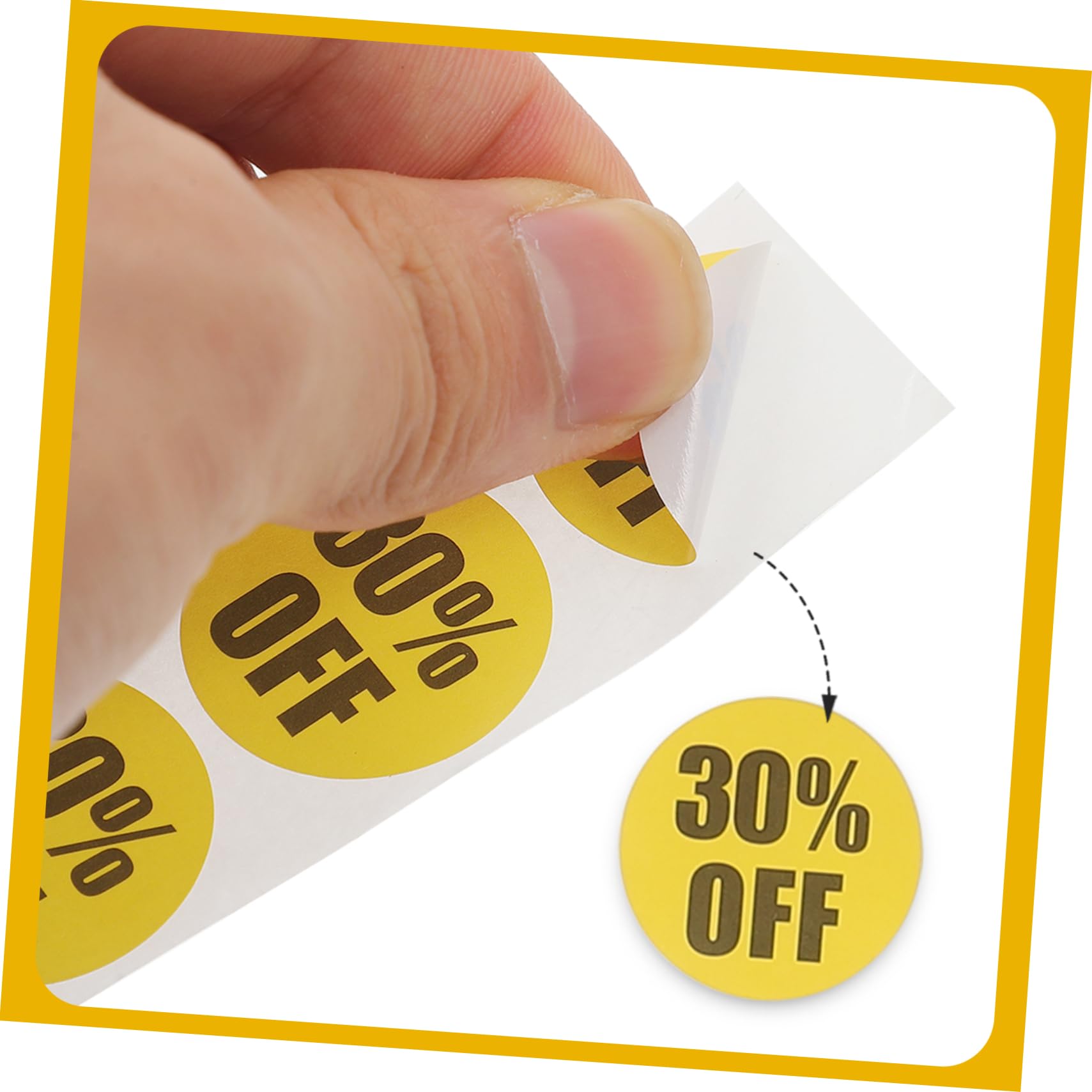 SEWACC 15 Rouleaux D'Autocollants Avec Logo Autocollants Ronds Colorés Cercle Pour Cent De Réduction Pour Petits Pour Magasins De