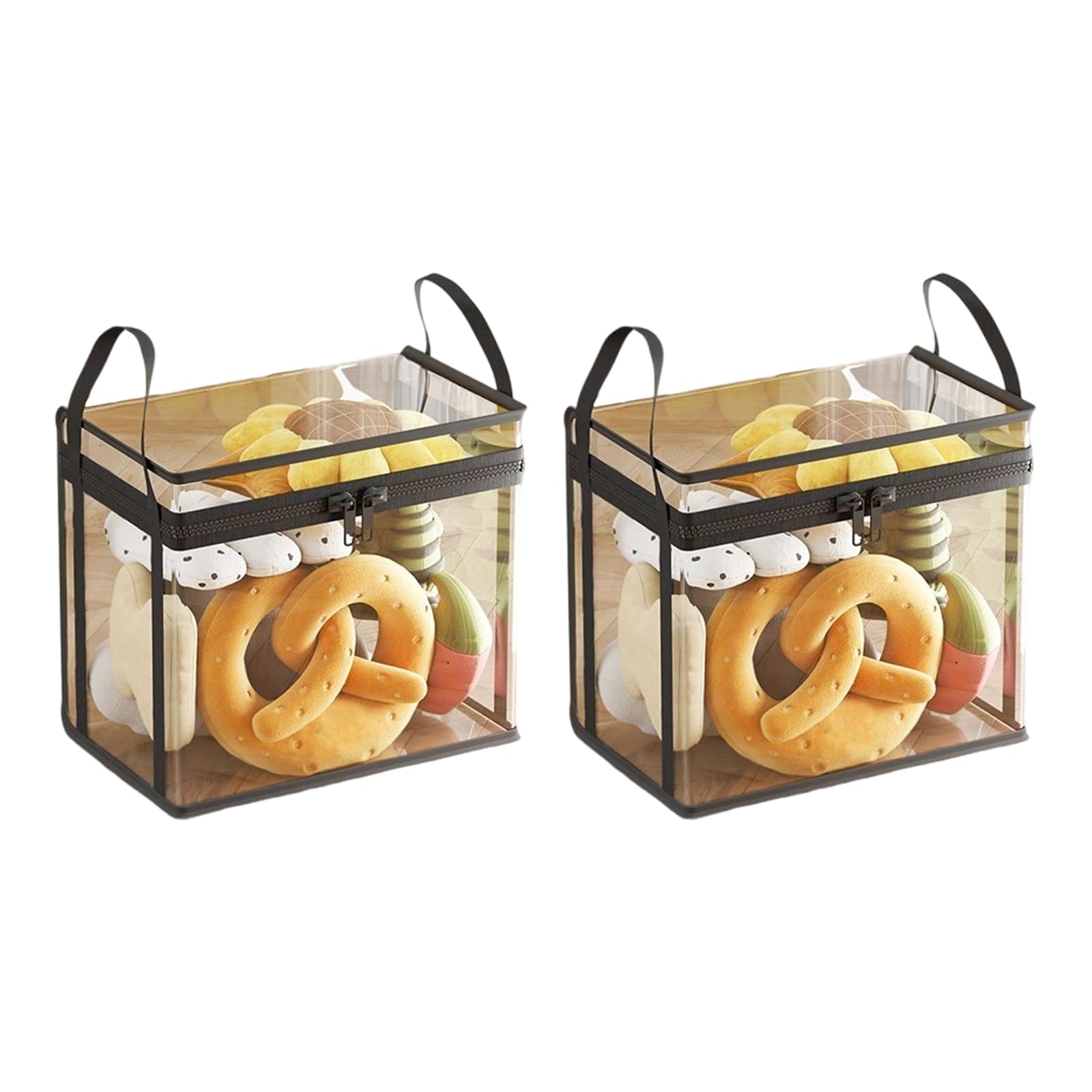 Hsyzygian Zippered Playroom Organizers Holds 50L Toy Small Storage Solution for Animals Books Clothes Portable Kids Storage Bag