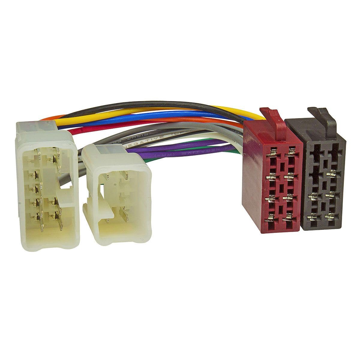 tomzz Audio 2455-024 Set di mascherine per autoradio compatibile con Toyota Yaris P1 e Yaris Verso P1, anni di produzione 1999-2003, nero, con adattatore per autoradio ISO