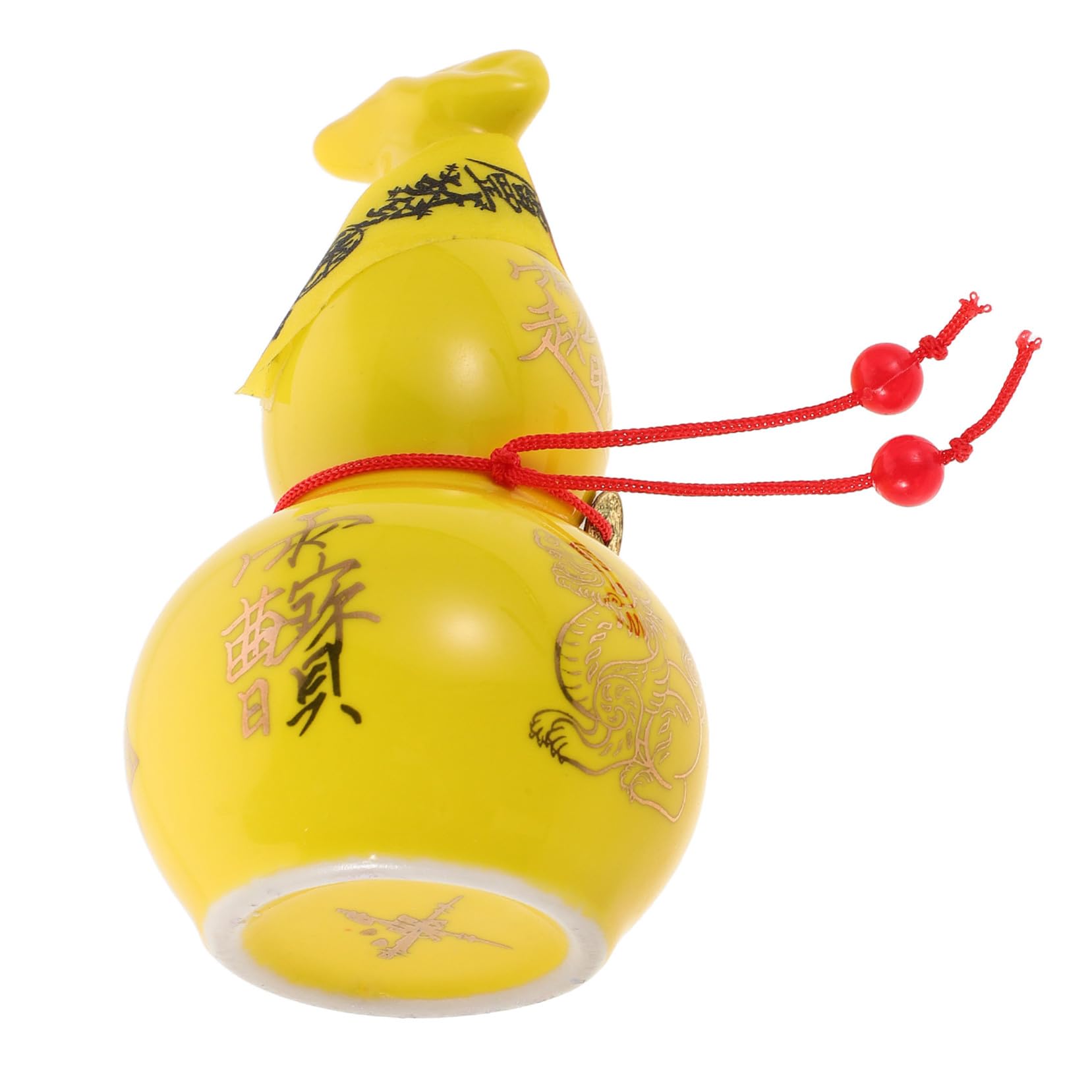 Gourde Chinoise Feng Shui en Porcelaine d'Art Décoration Artisanale de Richesse pour Maison