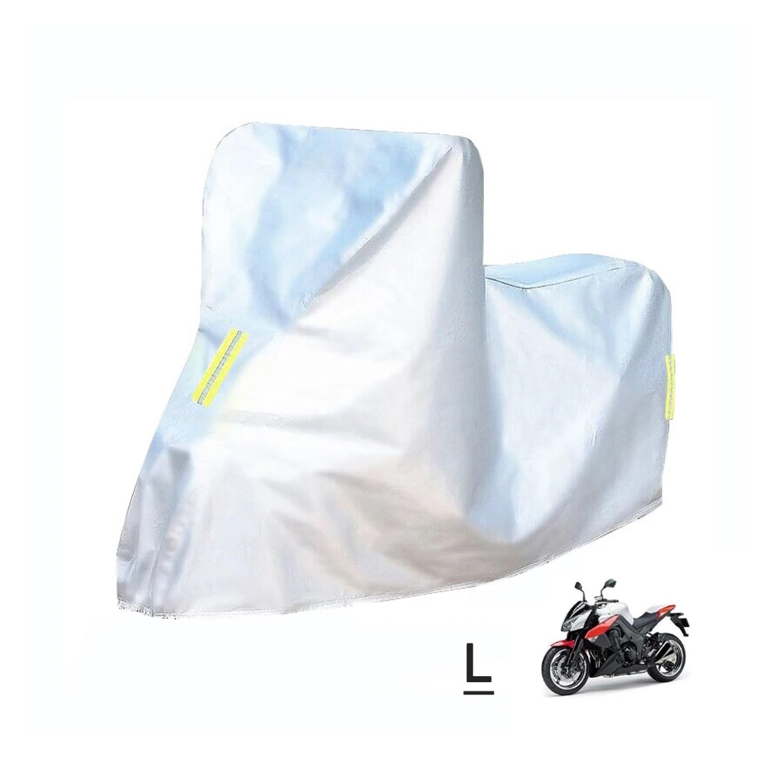 Cubre Moto Impermeable Cubierta de motocicleta M-4XL Universal al aire libre Protector UV Scooter todas las estaciones impermeable bicicleta lluvia cubierta a prueba de polvo 210D tela Oxford(L 225x95