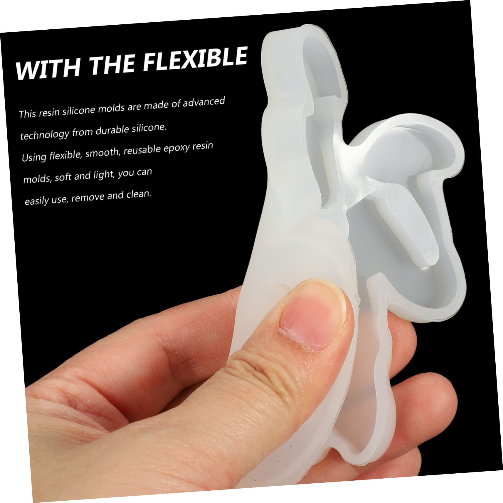 Didiseaon 25piezas Molde De Silicona Fu Character Para Diy Decoración De Hogar y Accesorios Resistente y Flexible Para Manualidades De Año