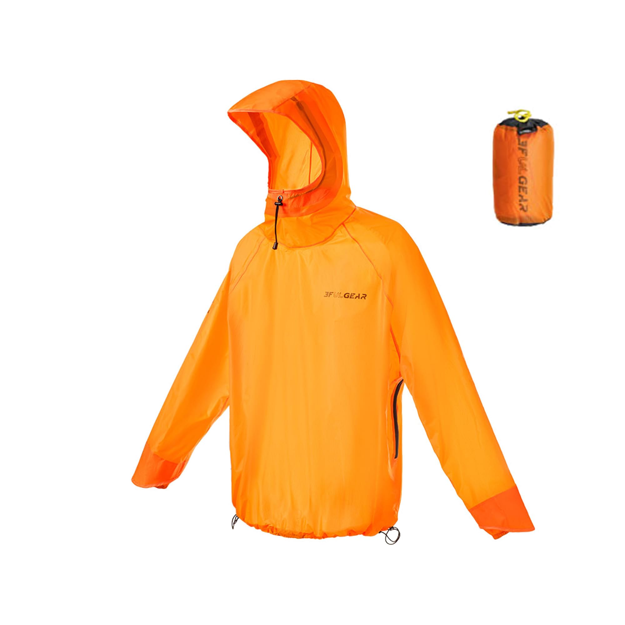 3F UL GEAR - Giacca impermeabile e pantaloni impermeabili disponibili singolarmente, leggera, antivento, antineve e impermeabile, PU10000 mm, antistrappo e ripiegabile, per attività all'aperto
