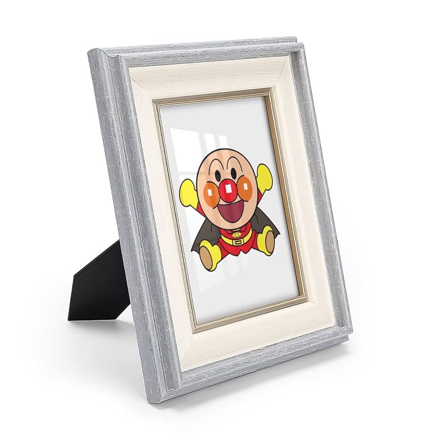 Amazon.co.jp: アンパンマン フォトフレーム 木製 写真立て 木目