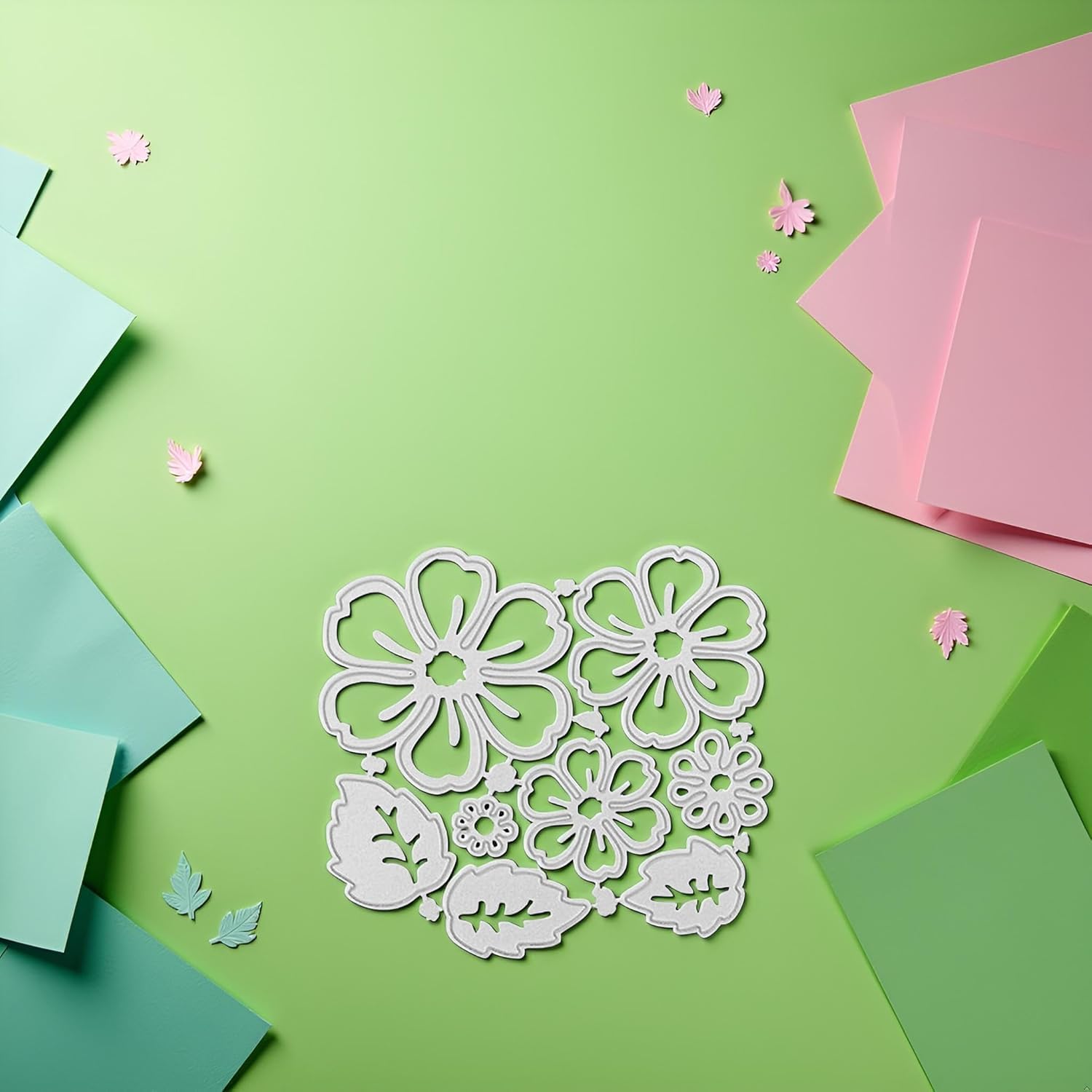 Condition photo showing New/Like New for Flower Metal Cutting Dies Flower Leaves Embossing Stencil for DIY Card Making Scrapbooking Paper Craft Album Stamps Scrapbooking Die-Cuts