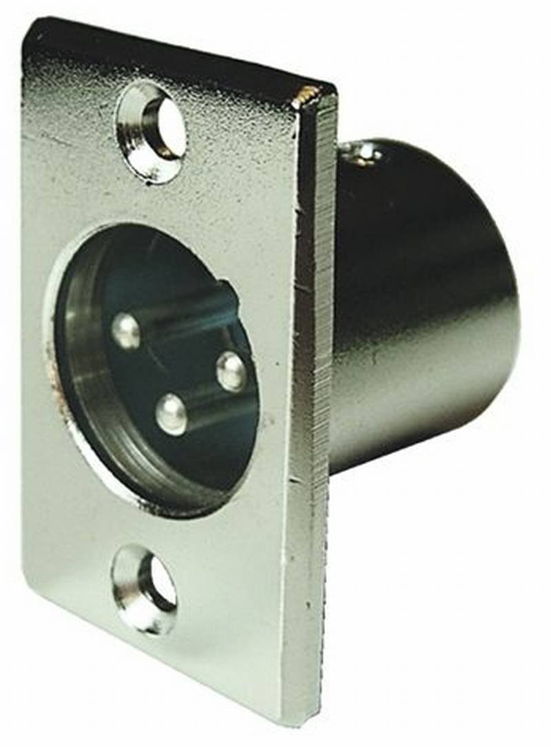 Vs Electronic 640030 XLR MOUNTING PLUG, 3-PIN, 25 mm x 35 mm