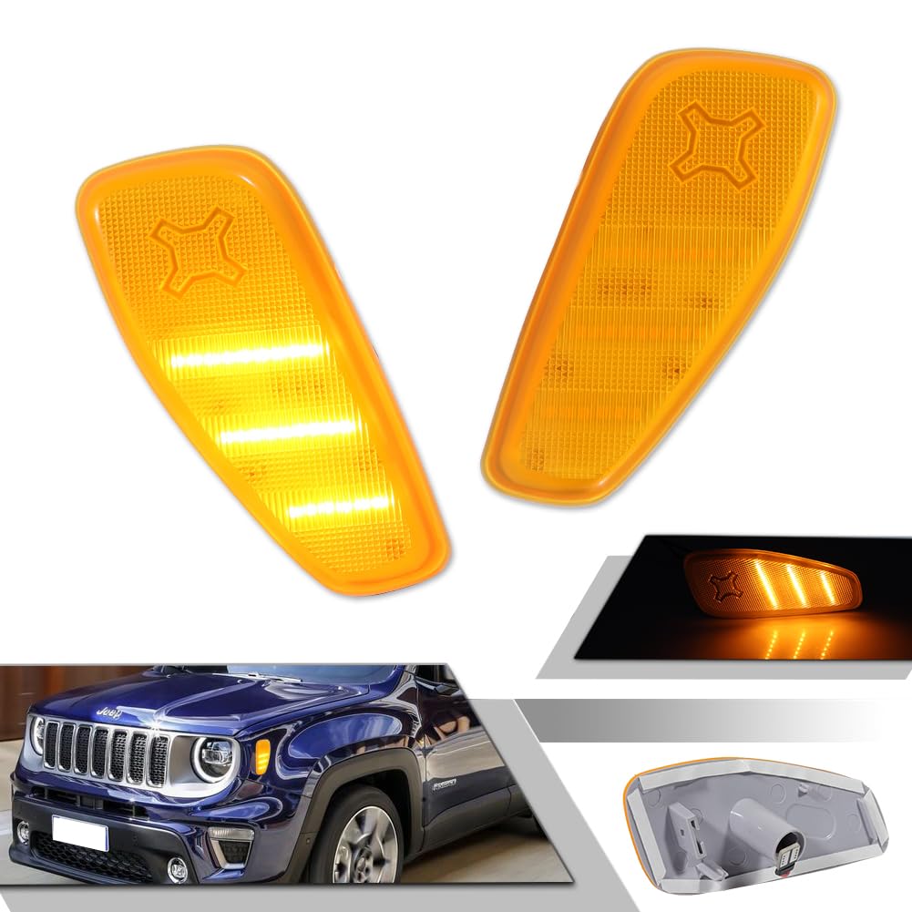 Amazon.com: GTINTHEBOX Amber Lens Amber LED Side Marker Light