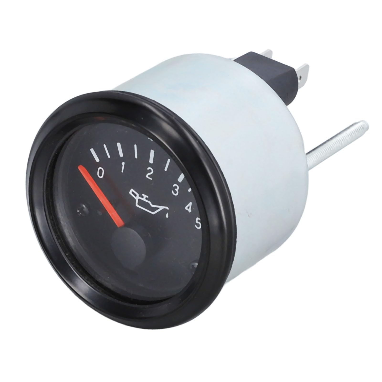 Manomètre de Pression d' et de Carburant 52mm, Numérique 0-5 Bar avec Rétroéclairage LED Haute Précision Alliage d'Aluminium Installation Facile Lecture en Temps Réel
