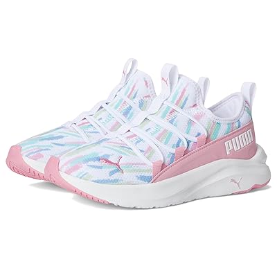 PUMA Kids Softride One4All Slip On (Big Kid) Kids Shoes Puma White/Pink Lilac/Mint