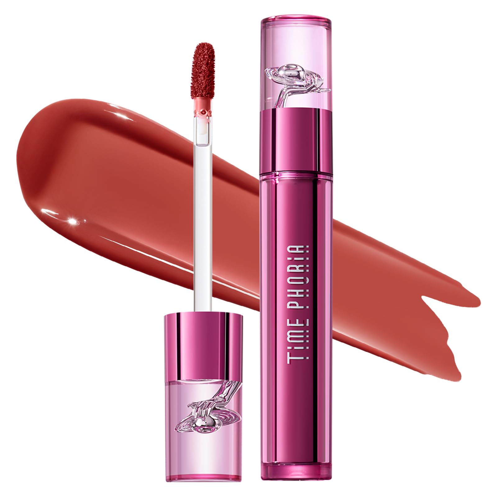 TIME PHORIA TIMEPHORIA Altera Blurring Tint Lip Stain, Glossy to Soft Matte Finish, Blur Lip Lines, Weightless No-Sticky Airy Velvet Texture, Vibrant Hydrating Long-Lasting Lip Makeup (008 Ignite)