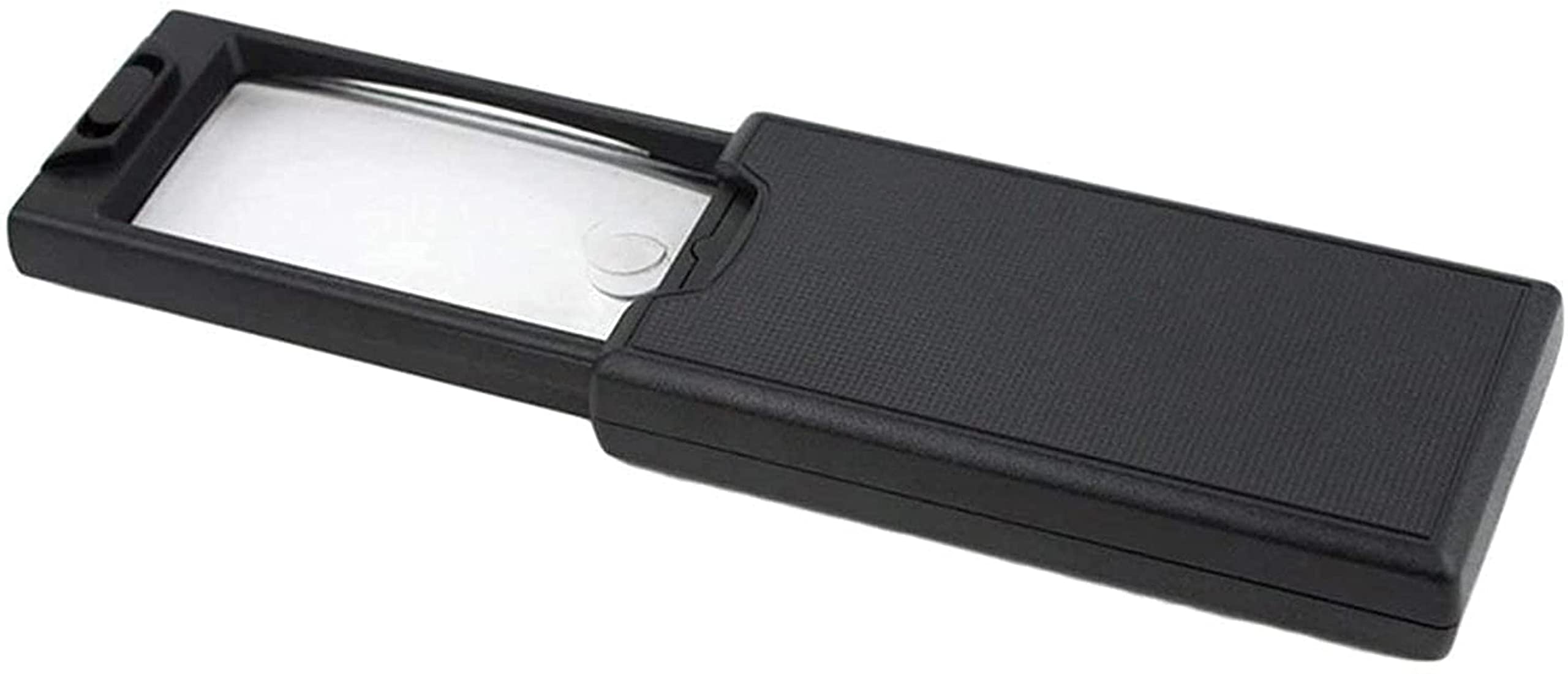 MRKU Lupa de Mano con luz LED, 2,5 x 45 x, portátil, extraíble, para joyero, con 3 Luces LED