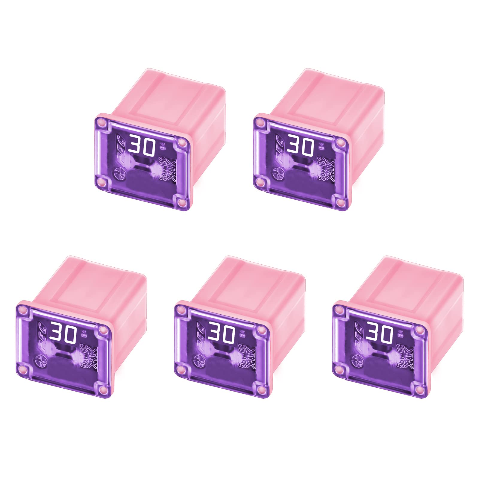 5 Pack Automotive Low Profile Mini Jcase Fuse 30 Amp Fuse Assortment Compatible for Trucks, Cars and SUVs-image-15
