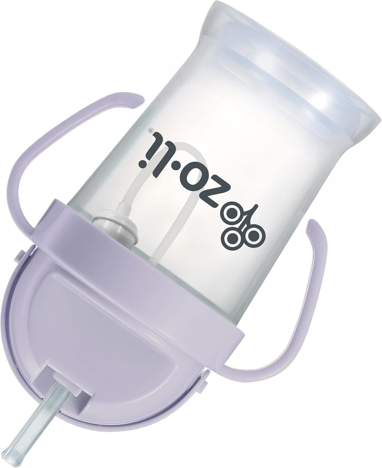Weighted straw cup ZoLi BOT Straw Sippy Cup Lilac purple