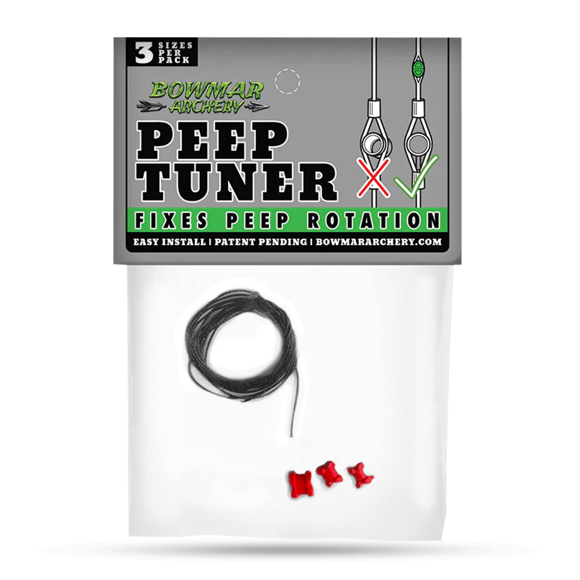 Bowmar Archery Peep Tuner (Red)