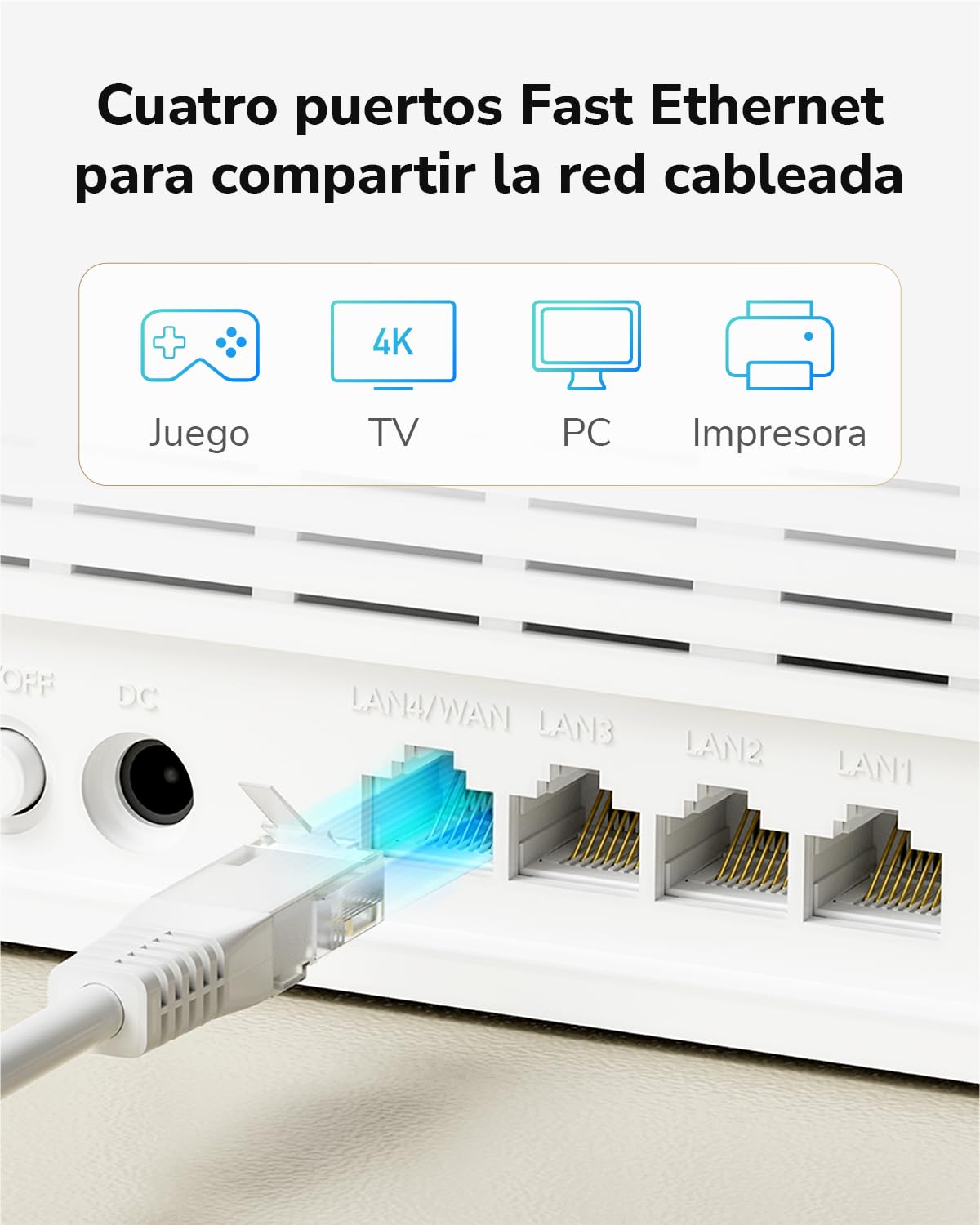 Cudy LT500E 4G LTE Cat 4 Módem Router Rápido con Ranura para Tarjeta SIM, WiFi AC1200, OpenVPN, Wireguard, IPsec, Cliente VPN, Antenas Interno, Mesh