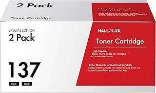 Canon 137 Black Toner Cartridge Replacement for Canon 137 Toner Cartridg CRG137 to use with ImageClass mf232w mf242dw mf236n mf240 mf230 mf216n d570 (137 Toner Cartridge,2B)