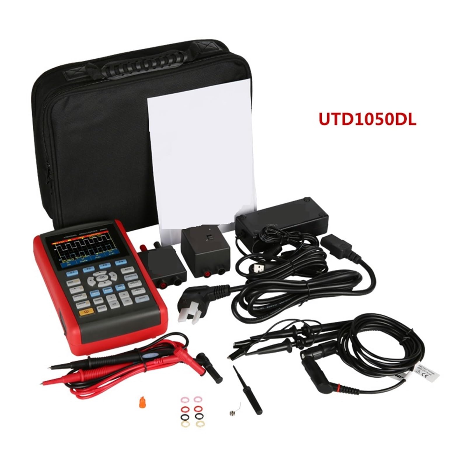 Oscyloskopy laboratoryjne, Ręczny oscyloskop z pamięcią masową 3,5-calowy wyświetlacz LCD 50 MHz 250 MS/s Mini USB Oscyloskop z automatyczną skalą,Dokładny Pomiar(1050DL)