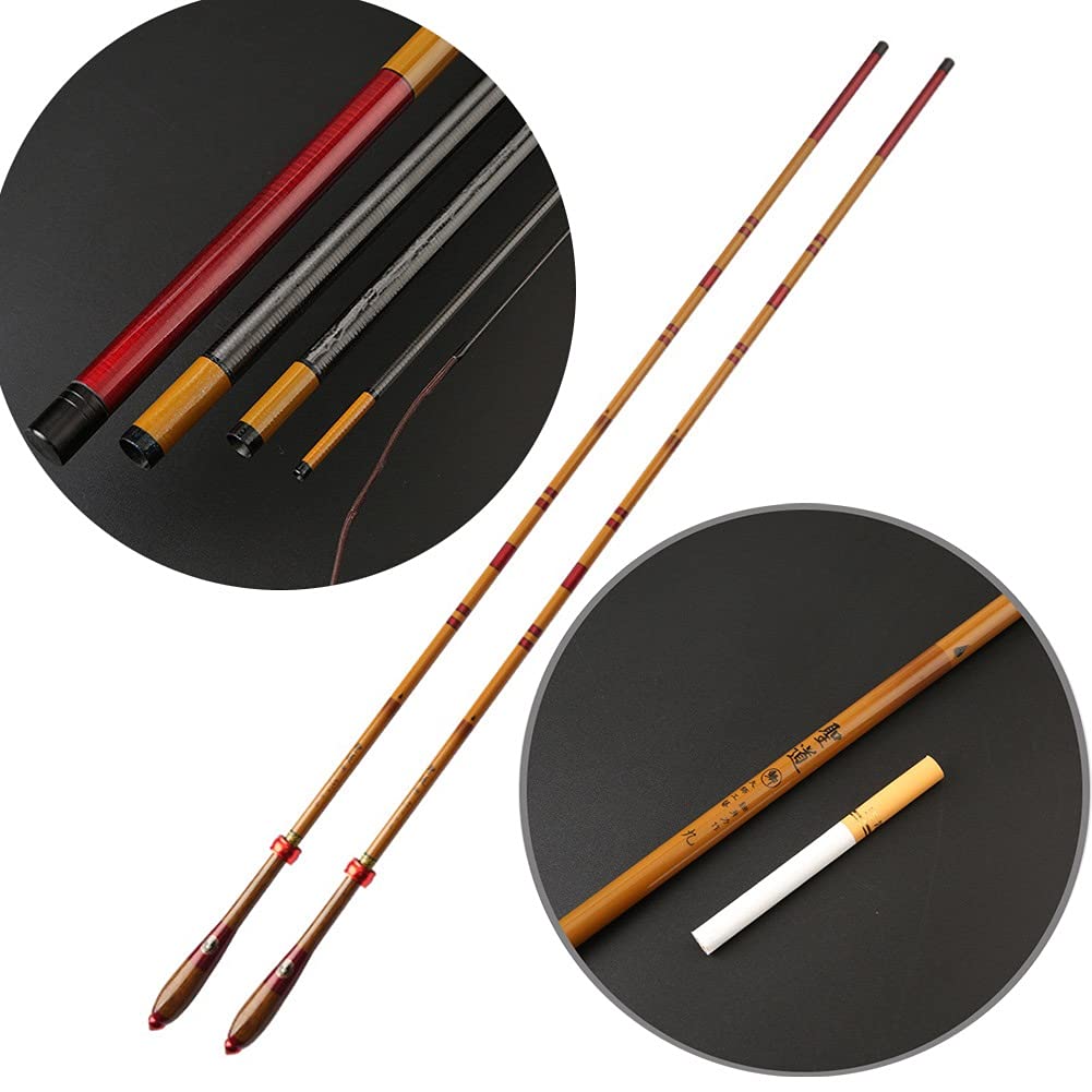 Amazon.co.jp: 超微細釣り竿高炭素模造竹釣り竿ライトとハード
