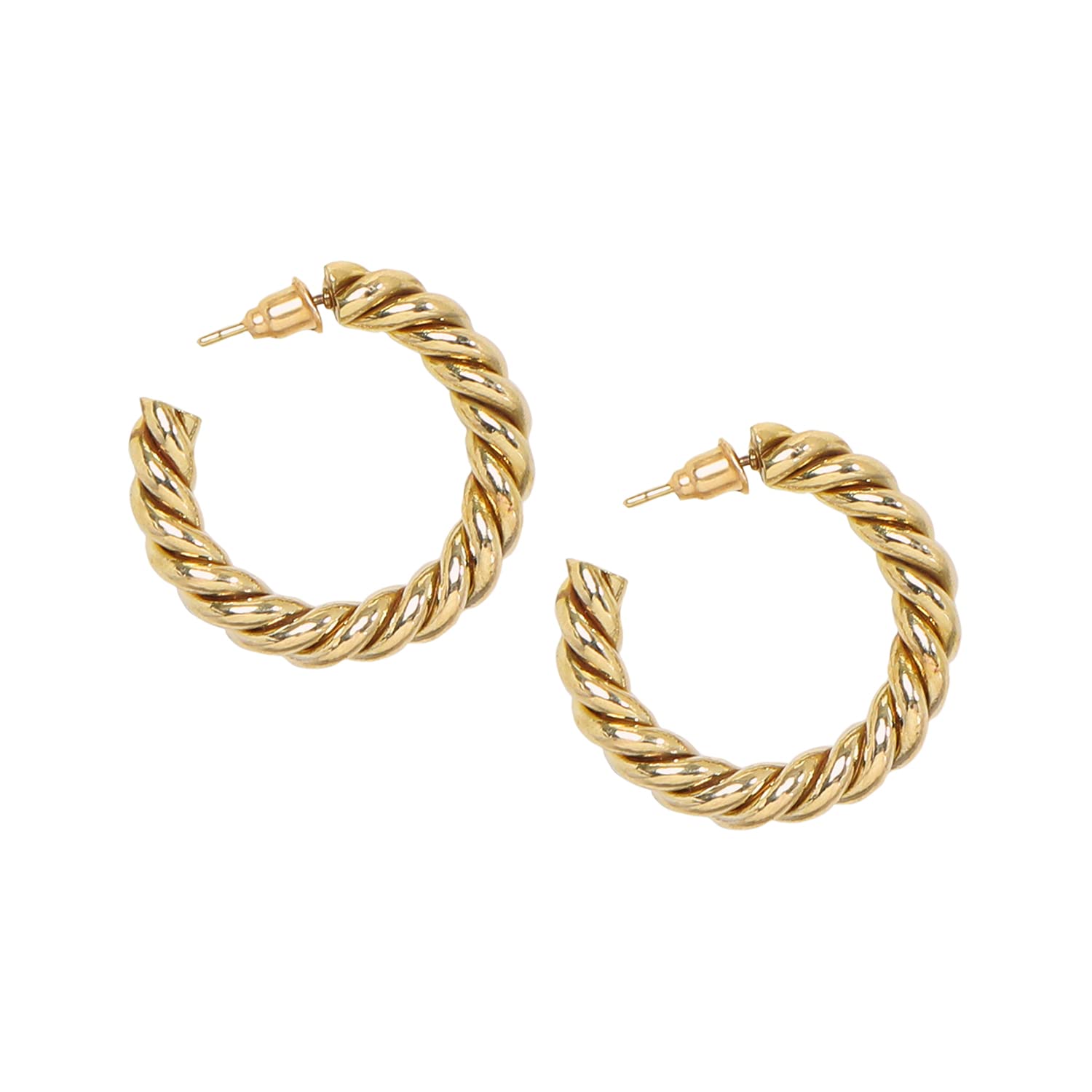 ACCESSHER Stunning Gold Plated Contemporary Style Casual Wear Statement Circular Shape Hoop Earrings with Clip On Closure for Women and Girls Pack of 1 (B0BR3TXYW8) Amazon Price History, Amazon Price Tracker