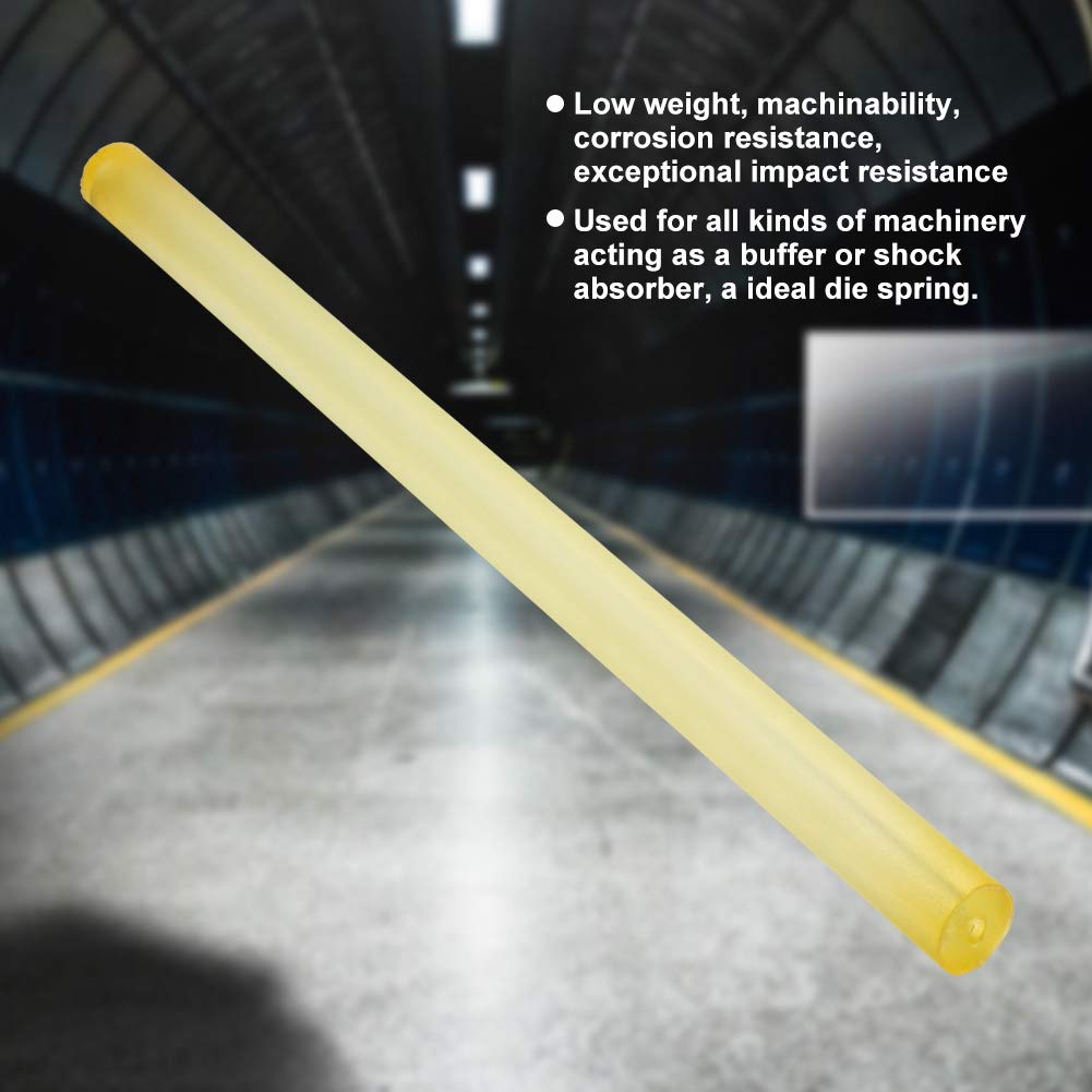 tige ronde creuse en polyuréthane, jaune, 20, 40mm, diamètre extérieur, alésage de 8mm, 500mm de Long, ressort de matrice idéal pour les machines (35 * 8 * 500(1pcs))