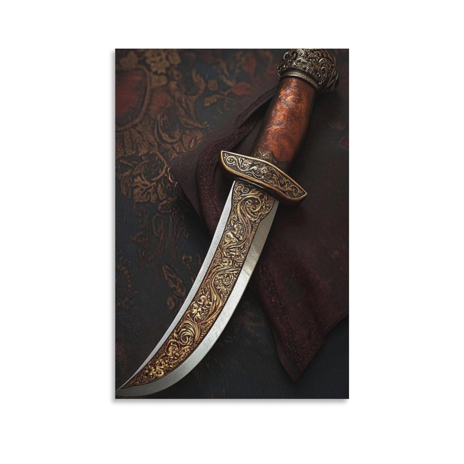 Wjwart Sikh Kirpan. Canvas Poster Bedroom Decor Landscape Office Room Decor Gift 20X30inch(50X75cm)