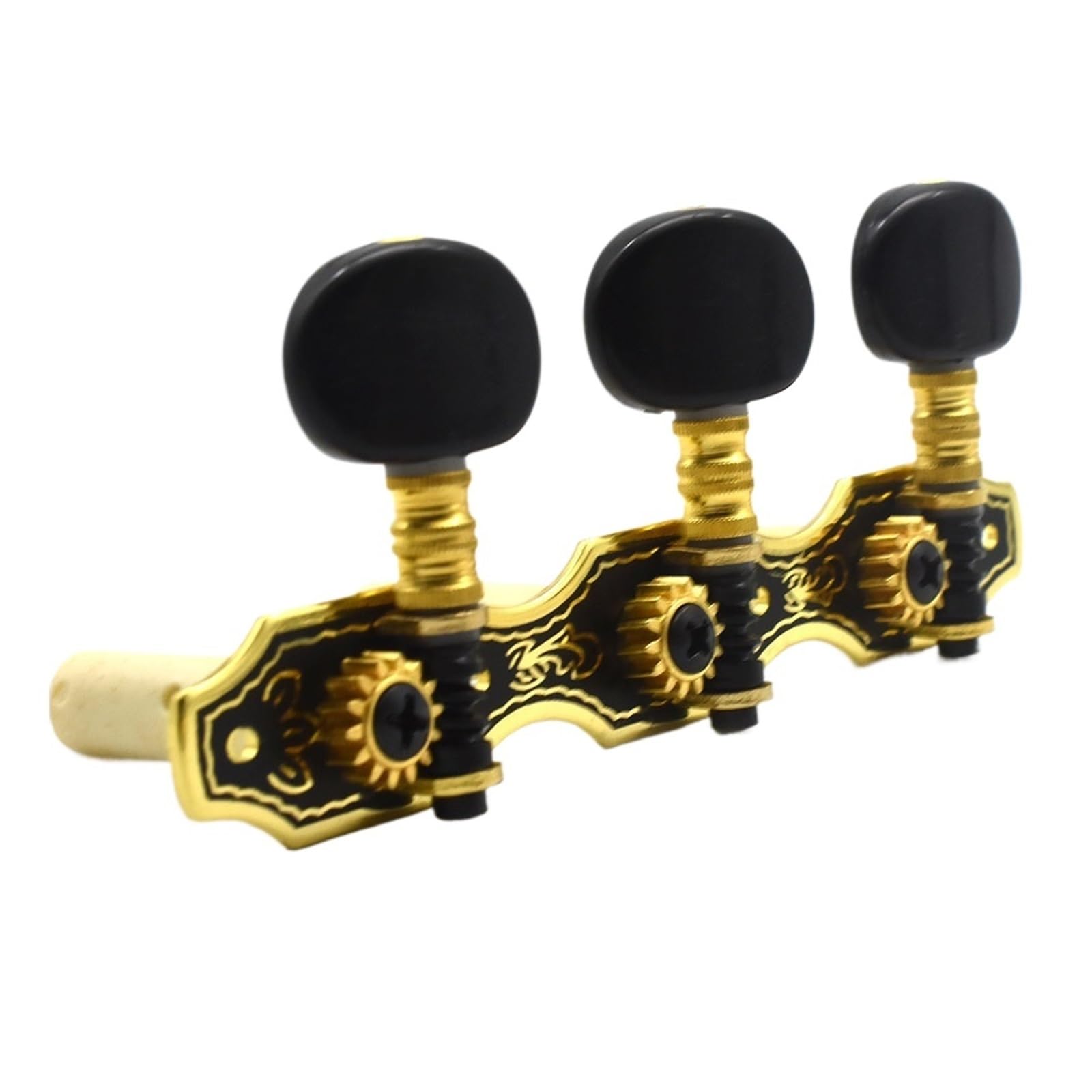1 Juego de cuerdas de guitarra clásica con placa dorada 3R o 3L, clavijas de afinación, afinadores de llaves, piezas musicales cromadas(3L x1pcs)