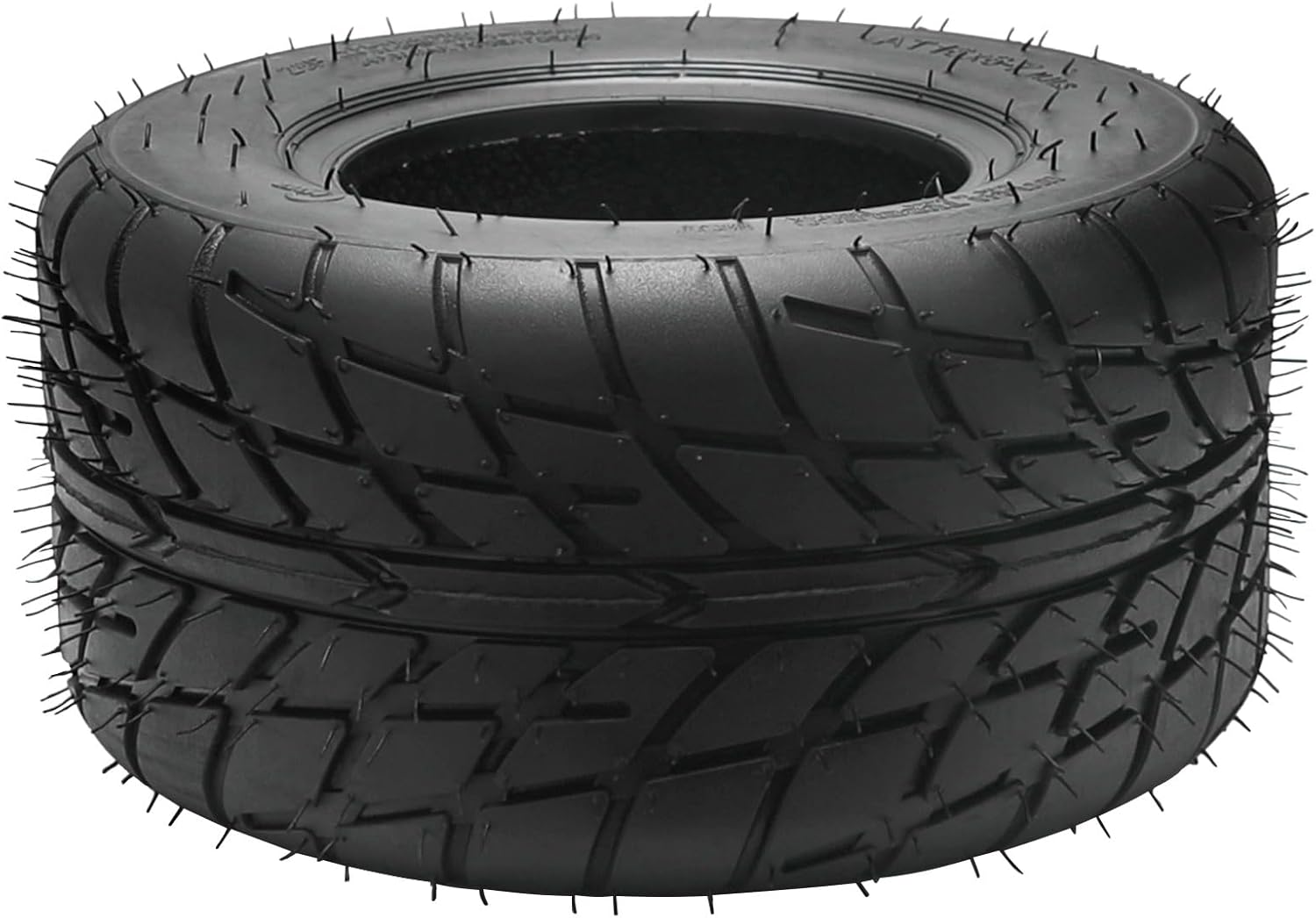 2pcs 16x8-7 ATV UTV Tires Tubeless 4 Ply 16x8x7 16-8-7 Heavy Duty Road & Street Tires for Go Kart Quad Buggy Scooter Moped Mini Bike Trailer Golf Cart Taotao Coolster Coleman – Fits 6.5" Rim