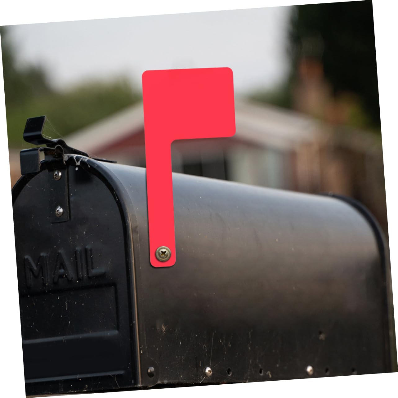 Acryl Briefkastenfahne in Rot mit Glattem Drehmechanismus und Einfacher Installation für Modernen Außenbriefkasten als Ersatzset und Signalflagge