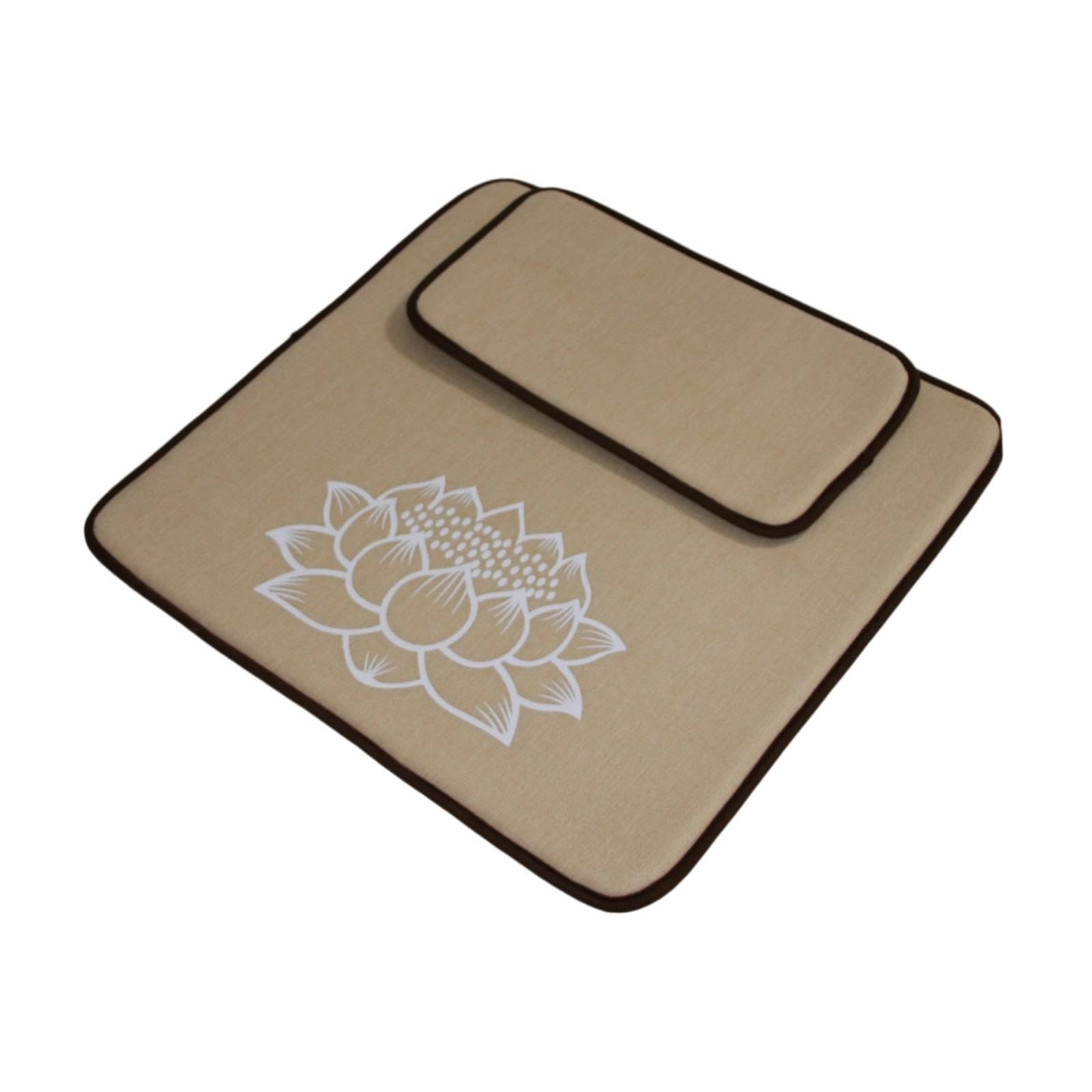 THE STYLE SUTRA® Meditation Cushion Seat Yoga Seating Square Nonslip Bedroom Floor Pillow Set Khaki | Sporting Goods | Fitness, Running & Yoga | Yoga & Pilates | Yoga Props-image-22