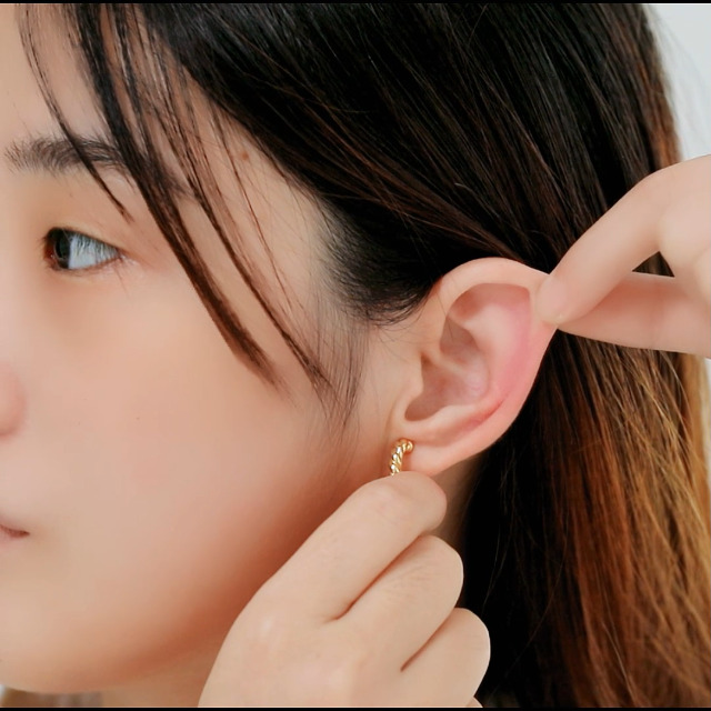 Yurielys Clip on Earrings for Women, 14K Real Gold Plated Non