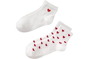 Milumia Women's Brandy Melville Socks: Heart Prints For a Cozy Staple