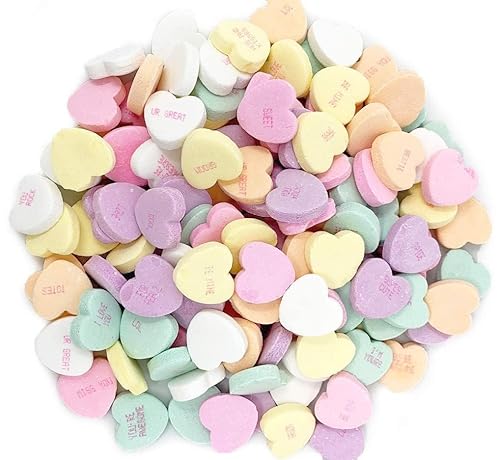 Tiny Conversation Hearts - Bolsa de 10 onzas - Smiling Sweets - Comparte la diversión con todos - Ideal para fiestas y reuniones - Disfruta con