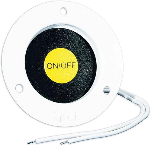 Grote 44380 Interruptor de tierra momentáneo empotrado (blanco)