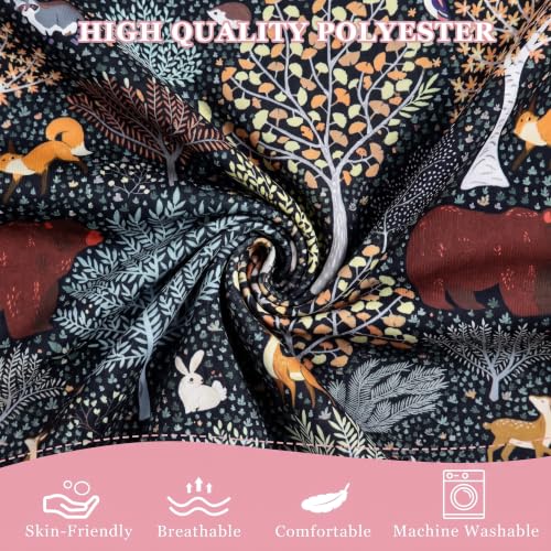 Image of Baby Lounger Cover Grils Boys, Soft and Comfortable Newborn Lounger Cover, Breathable & Stretchy Infant Nest Slipcover Compatible with Snuggle Me Newborn Lounger, Cover Only (Forest Animals)