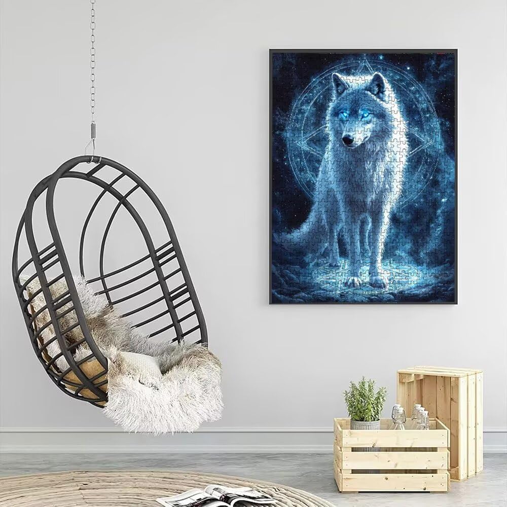 Puzzle 6000 Pezzi, Lupo Stellare 3D Puzzle per Adulti Impegnativo, Educa Puzzles Artistico, Divertente E Stimolante Puzzles Decorativo per La Famiglia, Regalo e Decorazione Pareti DX0YL6-955