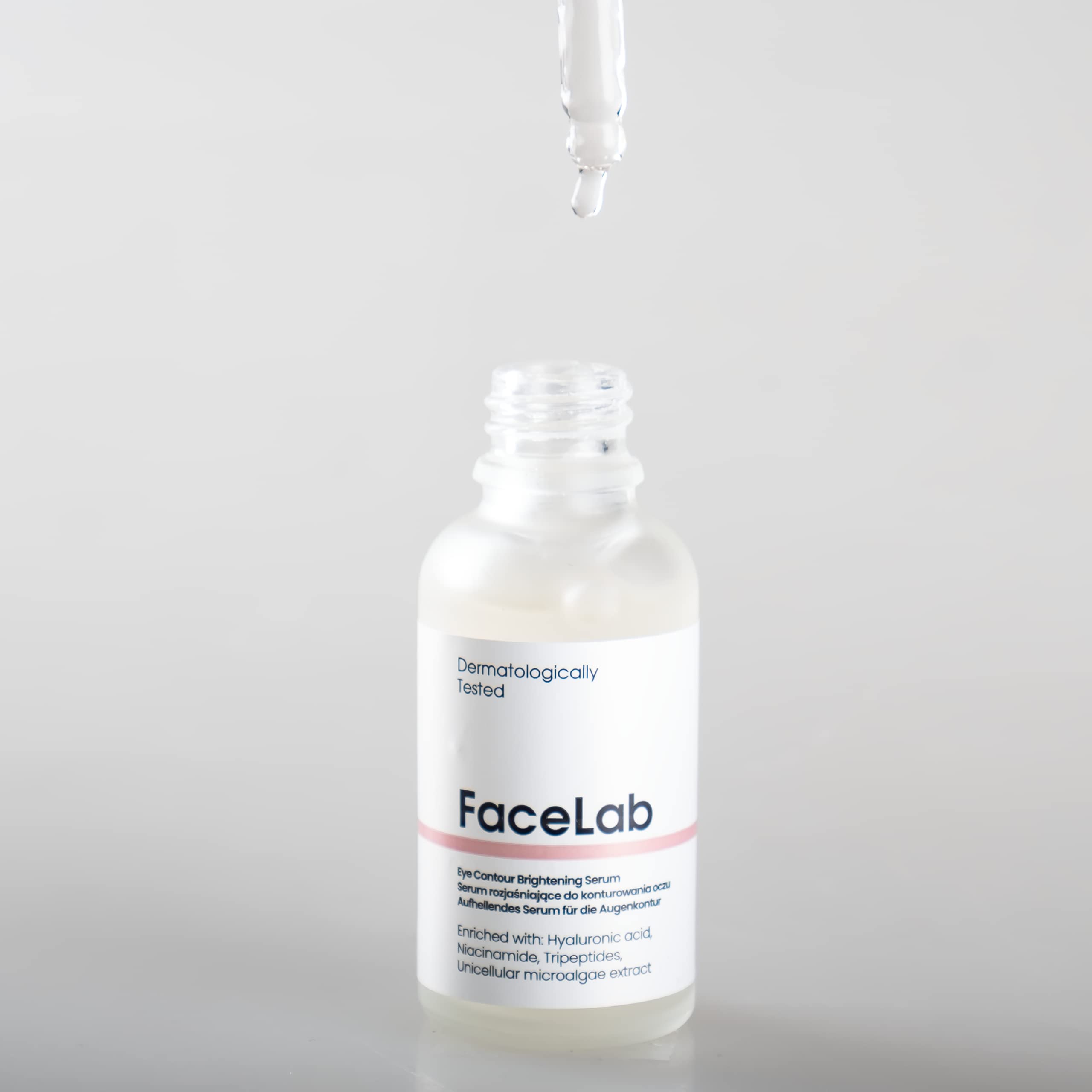 FaceLab Eye Contour Serum, Anti-Aging Algae Extract Brightening Revitalizing Eye Serum with Hyaluronic Acid&Peptides for - Image 2