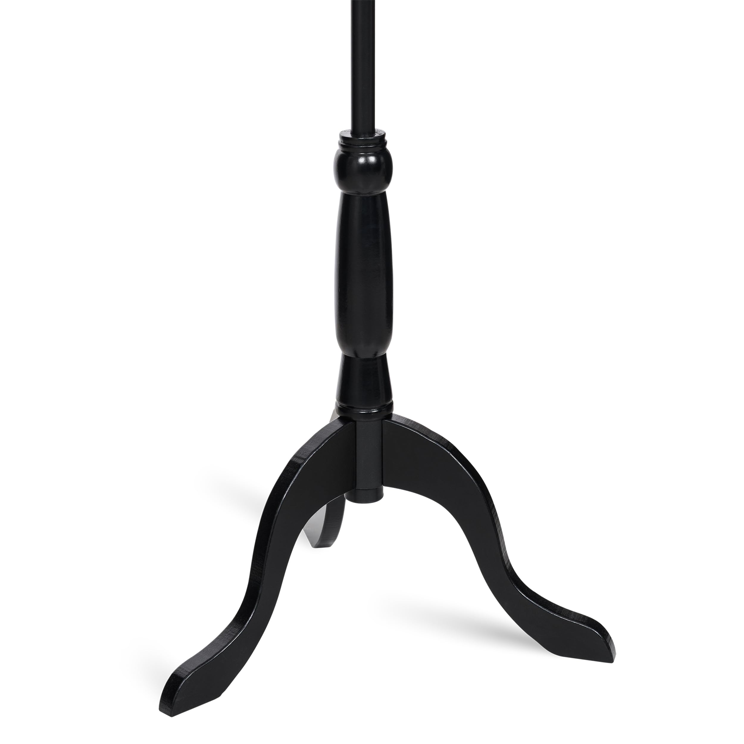 Prym 610094 - Busto decorativo nero, manichino sartoriale con base in legno, altezza regolabile 135-170 cm, torso in polistirolo da infilare con aghi, busto per vetrine, busto per esposizione alla