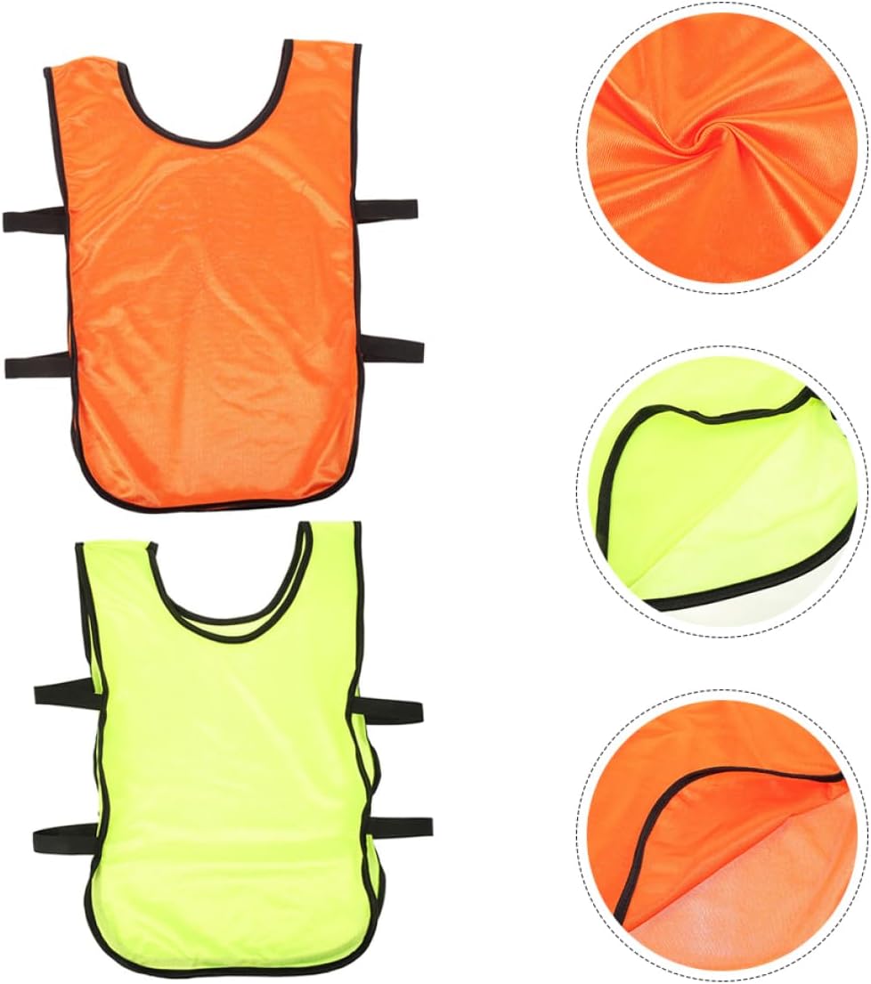 Soccer Vest for Men 10 Pack Basketball Vest Washable Sports Pinnies Quick Drying Polyester
