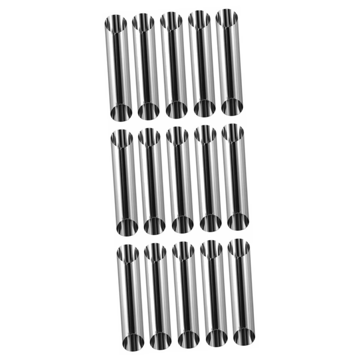 HOLIDYOYO Cannoli Tubes Croissant Molds Hollow Bread Baking Tubes 15pcs Set for Pastry
