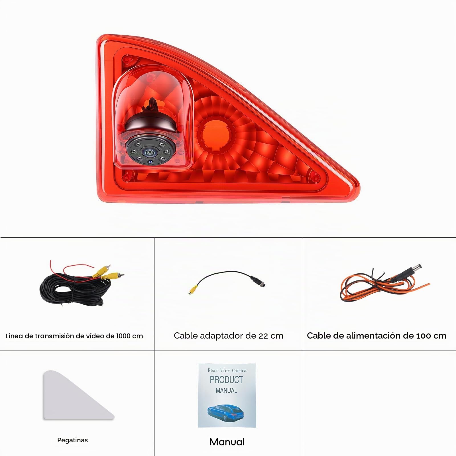 Inefala Luz de Freno Cámara Trasera para Master Movano NV400 2010-2016
