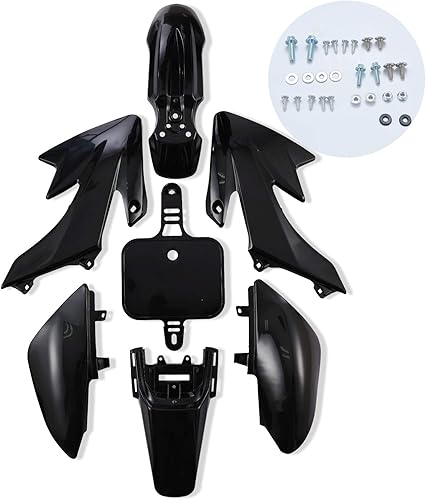 CLEO - Juego de 7 guardabarros de plástico para motocicletas de cross, para minimotocicletas chinas CRF50