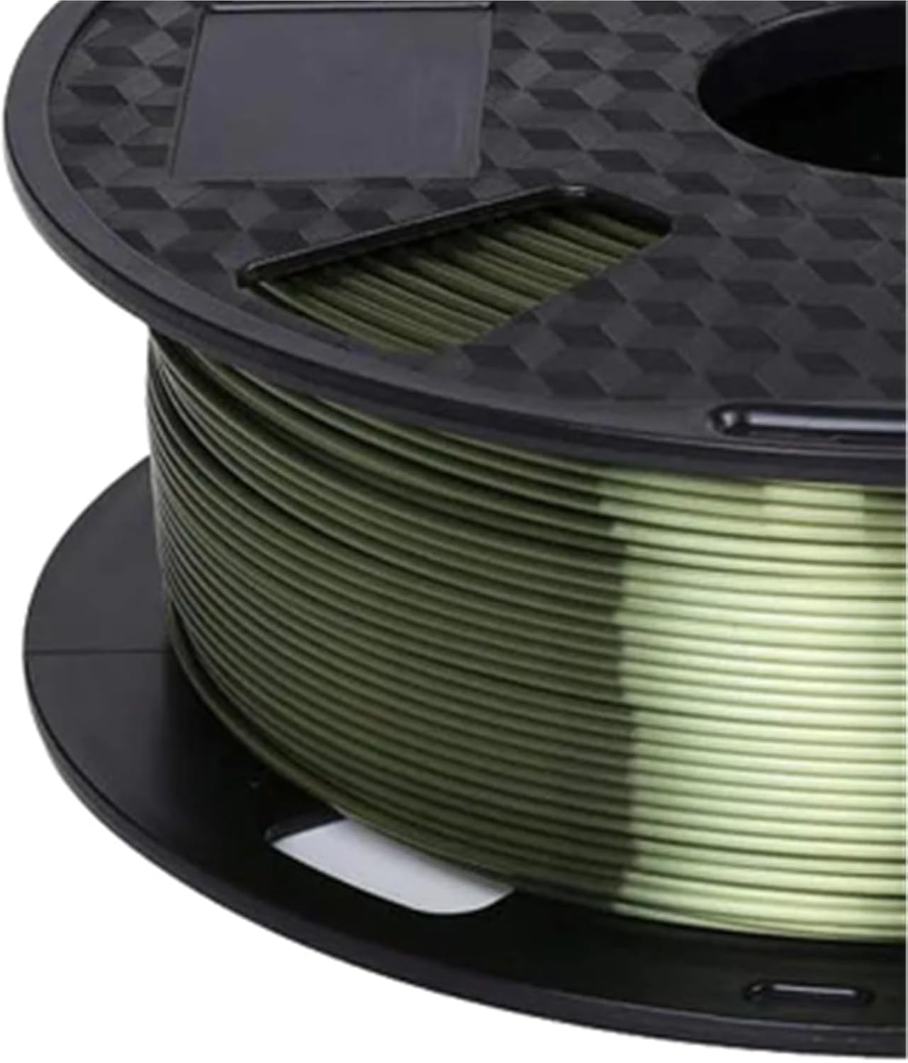 Silk Green Bronze PLA 3D Printer Filament 1.75mm 1KG, Shiny Metallic Silky Finish 3D Printing Material Spool