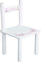 Vista 1 de My Bambino Silla de niño personalizada rosa y gris mariposa flor - blanco