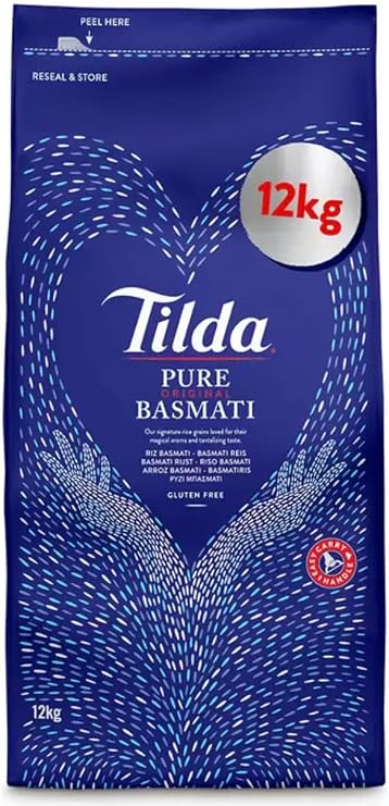 Tilda Pure Basmati Rice, 12kg